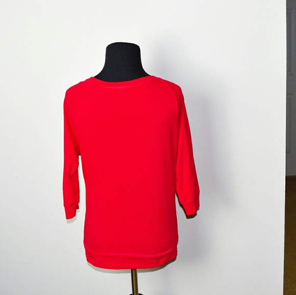 Adorable Red Flowy Lightweight Shirt - Picture 2 of 2